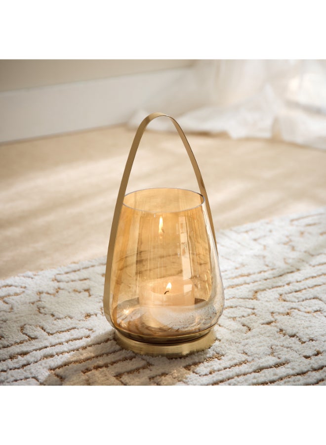 Home Box Accord Metal Candleholder with Lustre Glass - 17.5x14x25.5 cm - Image 1